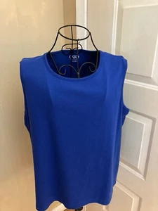 Cato (18/20W) pretty blue tank top. - Picture 1 of 3
