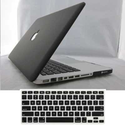Black Matte Rubberized HardCase Cover for Macbook Air Pro13 14 15 16 A3113 A3114 - Image 1 of 4