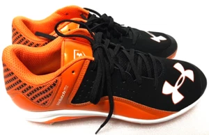 Under Armour Mens Clutch Fit Metal Baseball Cleats Orange & Black GIANTS ORIOLES - Picture 1 of 9