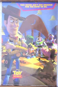 RARE ! Oringinal Toy Story Poster 1995 22 X 34 This room ain't big enough for us - Picture 1 of 1