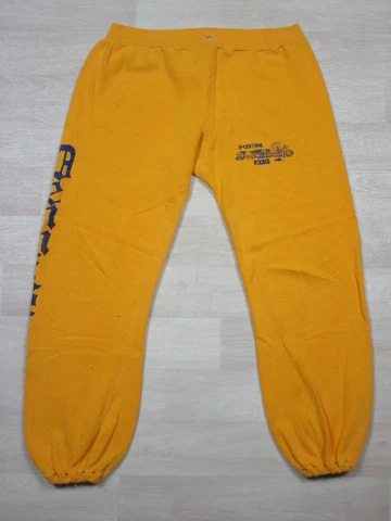 Vintage Dennison University Joggers 3-Central Kicks Gold Sweatpants (L/XL) 1980s Cover