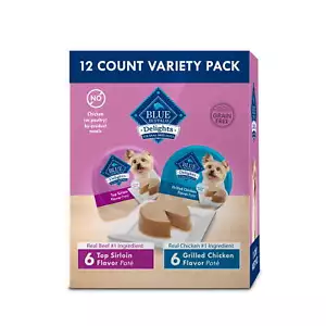 Delights Small Breed Natural Wet Dog Food Variety Pack, 3.5-oz. Cups, 12 Count - Picture 1 of 9