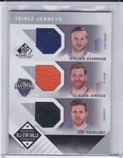 2016-17 SP Game Used 3 Jersey Steven Stamkos Claude Giroux Joe Pavelski