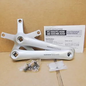 New-Old-Stock Shimano 105 SC Double Crankarm Set (Model FC-1055...170mm)...Nice - Picture 1 of 17