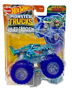 Hot Wheels Monster Trucks Power Smashers Mega Wrex con coche triturado muy buen estado - Imagen 1 de 4