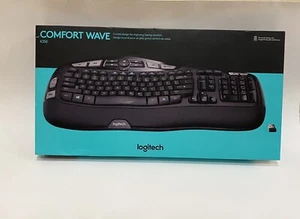 Tastiera wireless Logitech K350 Comfort Wave NUOVISSIMA scatola mai aperta - 920-001996 - Foto 1 di 8