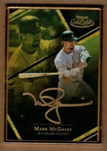 2021 TOPPS GOLD LABEL AURIC FRAMED AUTO #AFAMM MARK MCGWIRE