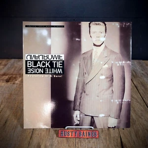 Record 12" Single, David Bowie, Black Tie, White Noise - Grade G+ - Imagen 1 de 4