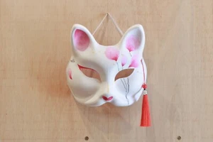 Japanese OMEN Fox mask hand-painted masquerade Anime cosplay decorative - Picture 1 of 8