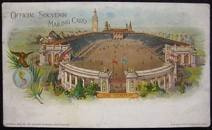 1901 Official Souvenir Mailing Card "The Stadium" Buffalo New York World's Fair - Picture 1 of 6