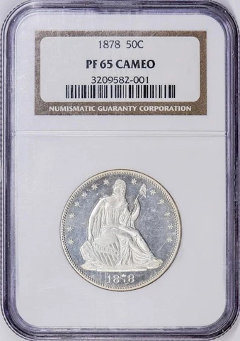 1878 Seated Liberty Half Dollar 50C NGC PR65CAM Cover