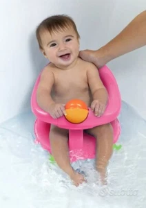 SEGGIOLINO GIREVOLE PER VASCA DA BAGNO O DOCCIA - GIRELLO ROSA - SAFETY 1ST - Foto 1 di 6