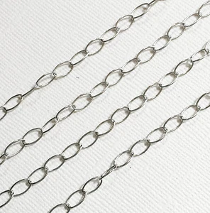 10ft of Antiqued Silver Drawn Cable Chain 3.9x7mm - Picture 1 of 5