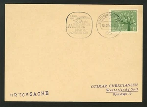 Germany First Republic 1963 Postal Card Nuremberg Cancel Europa sc 852 Stamp - Picture 1 of 1