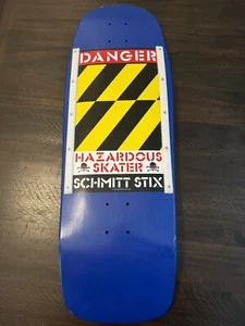 SCHMITT STIX DANGER STIX SKATEBOARD DECK 10" X 30.5 - BLUE - Picture 1 of 4