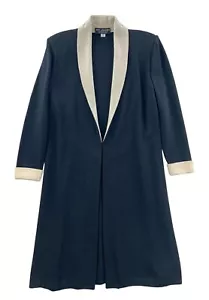 St. John Evening Santana Knit Long Jacket w/ Paillettes 6 - Picture 1 of 10
