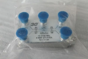(NEW) 4-WAY SATELLITE TV ANTENNA SIGNAL SPLITTER 15 ~ 2150Mhz 2Ghz HRvS4 - Picture 1 of 1