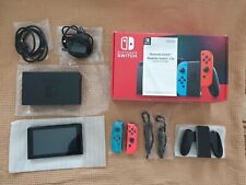 Nintendo Switch V2 Console Neon Blue Red with box and accessories Free UK Post