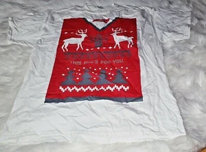 NWOT Budweiser UGLY SWEATER Christmas Shirt - Picture 1 of 4