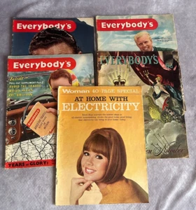 Rare 5 x Vintage Everybody's Magazine Job Lot Bundle 1953-1956 - Bild 1 von 16