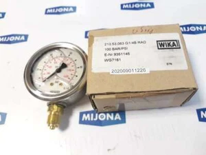 WIKA 213 53 063 G1 4B RAD 100BAR 1400PSI 9351145 WG7161 CL.1.6 nuevo stock antiguo - Imagen 1 de 8