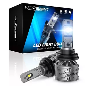 NOVSIGHT H8 H11 LED Headlight Fog Light Bulbs Kit Canbus Xenon White 13000LM UK - Picture 1 of 9