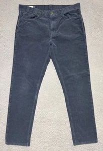 Pantalones de pana de pierna recta capa marina azul marino para hombre talla 36 x 29 elásticos - Imagen 1 de 7