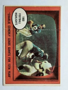 Charley Conerly IA 1961 Topps #94 (VGEX) - Imagen 1 de 2