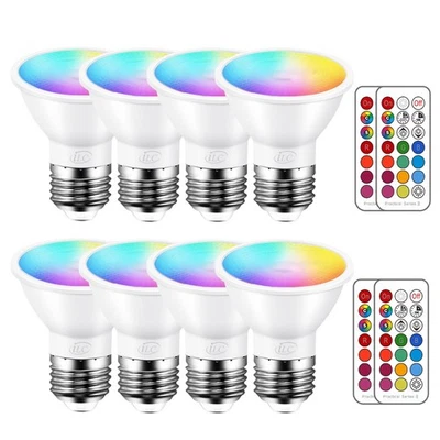 Par16 LED Light Bulbs 40 Watt Equivalent Color Changing E26 Screw Beam Angel ... - Image 1 of 4