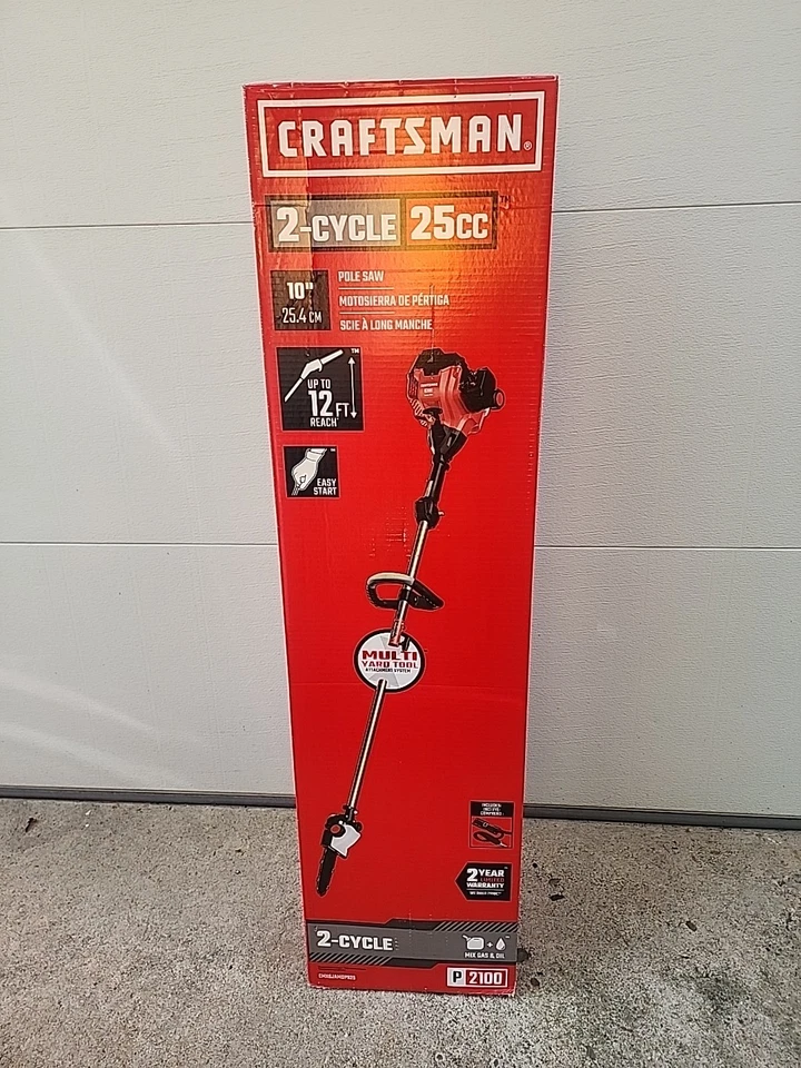 CRAFTSMAN 25cc 2-Cycle Gas Pole Saw CMXGJAMD25PS 10" (New)#9549