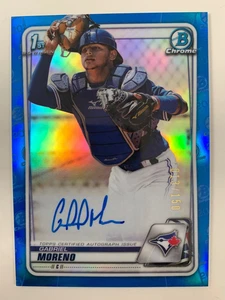 2020 Bowman Chrome blue 1st auto GABRIEL MORENO #ed 13/150! Toronto Blue Jays - Picture 1 of 2
