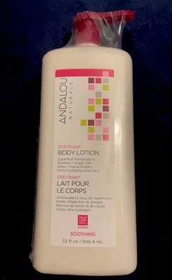 Andalou Naturals 1000 Rose Soothing Antioxidant Body Lotion 32 oz 946.4 ML - Image 1 of 2