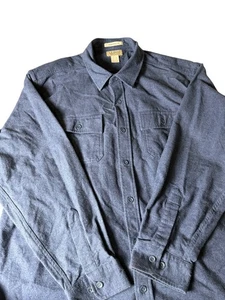 L.L.Bean Traditional Fit Chamois Stoffhemd Blau XXL Regular - Bild 1 von 4