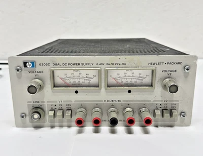 Fuente de alimentación doble CC HP 6205C 0-40V,.3A/0-20V,.6A Foto 1 de 4