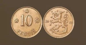 FINLAND 10 Pennia 1936 - Copper - Picture 1 of 3