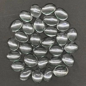 30 Stck. Natürlicher Weißquarz Edelsteine 18-20 mm Oval Cabochon für Anhänger & Ringe - Bild 1 von 9
