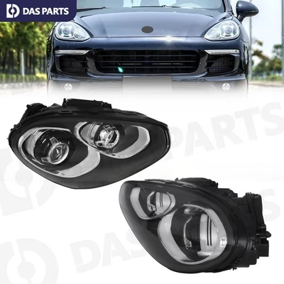 For 2015-2018 Porsche Cayenne Xenon Headlight w/AFS/Bulbs(w/o HID) Headlamp L&R - Image 1 of 4