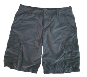 REI Cargo Pocket Bermuda Shorts Womens Dk Grey Nylon Utility Outdoors Hiking-12 - Picture 1 of 5