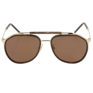 Dolce & Gabbana Dark Brown Pilot Men's Sunglasses DG2277 02/73 57 DG2277 02/73 - Picture 1 of 3