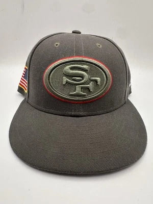 New Era Olive San Francisco 49ers 2017 Salute To Service 59FIFTY Fitted Hat - Image 1 of 4