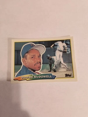 ODDIBE McDOWELL 1988 TOPPS BIG CARD #198 FREE SHIPPING - Image 1 of 2