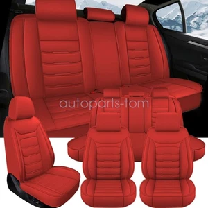 Car Seat Cover Full Set Protector Red For Lexus IS250 ES350 RX350 IS500 GS350 - Picture 1 of 9