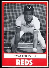 Tom Foley Minor League Rookie Card 1980 Waterbury Reds TCMA #19 