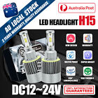 2X White Car H15 Led Bulb Headlamp Low Beam Drl Light 6000K For Audi A3 A5 A6 Q7