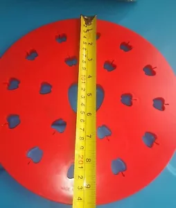 guc apple pie cutter dough mold template crust designs π vtg - Picture 1 of 1