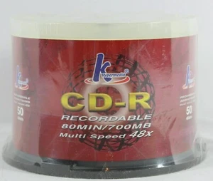KHypermedia 50 Discs CD-R Recordable 80 Min 700MB Multi Speed 48x Blank - Picture 1 of 8