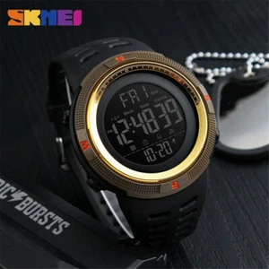 New up! Digital Watch Alarm Countdown Watch Men Boys Sport Stylish Wristwatch - Picture 1 of 23