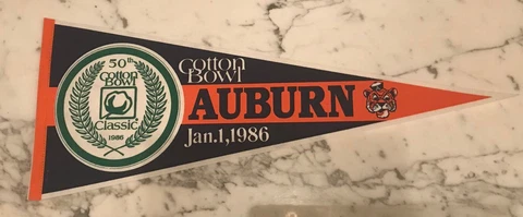 AUBURN 1986 COTTON BOWL PENNANT Cover