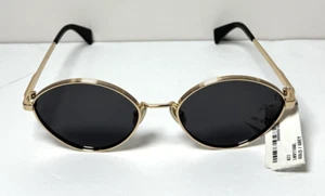 LANVIN LNV116S Sunglasses  Women Gold / Gray Oval - 57mm - Picture 1 of 9