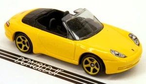 Matchbox Porsche 911 Carrera Roadster gelb mit YLW 5-Speichen Maßstab 1:58 - Bild 1 von 2